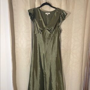 Old Navy Sage Green Polka Dot Dress